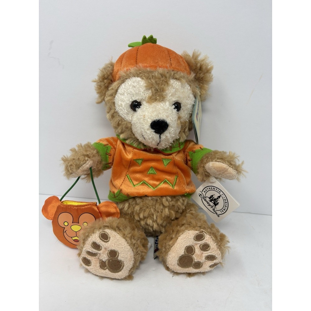 Disney Duffy Bear New Plush Halloween Pumpkin Stuffed Toy Doll